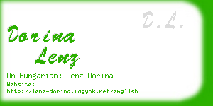 dorina lenz business card